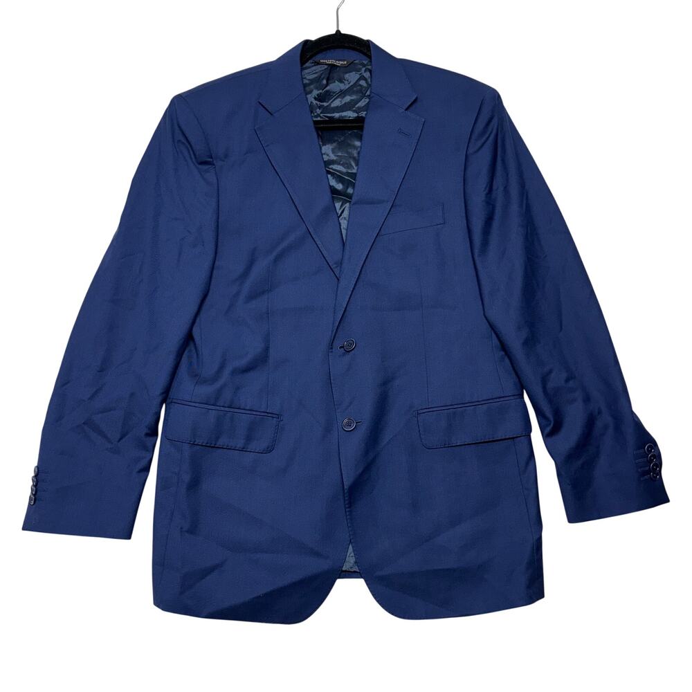 Saks Fifth Avenue Ermenegildo Zegna Blazer 40 Mens Blue Suit Traveller Wool